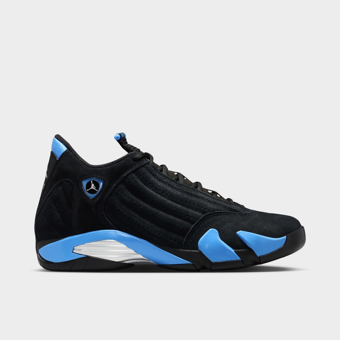 Jordan 14 Retro Black / White - University Blue