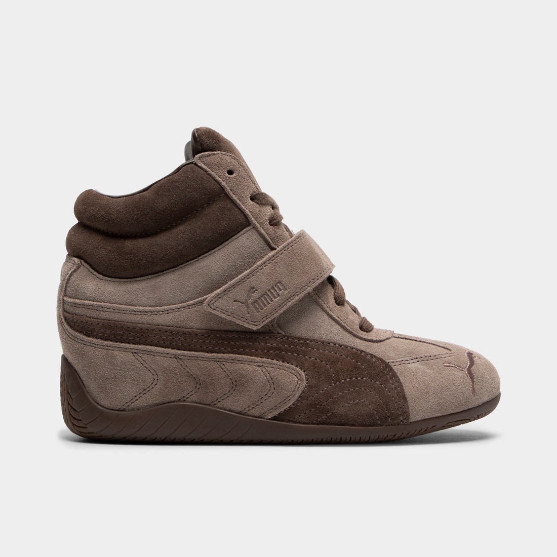 PUMA Women's Speedcat Wedge Totally Taupe / Chocolate