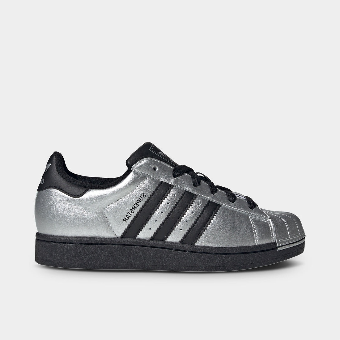 adidas Women's Superstar II Silver Metallic / Black - Black