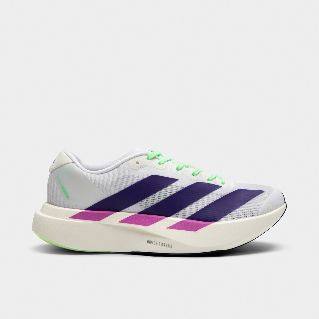 adidas Women's Adizero Evo SL White / Collegiate Purple - Purple Burst