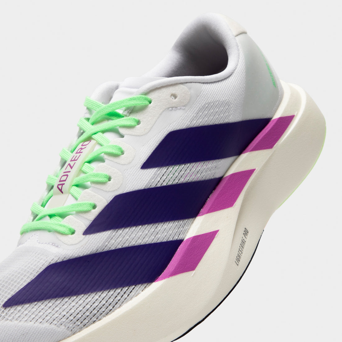 adidas Women's Adizero Evo SL White / Collegiate Purple - Purple Burst